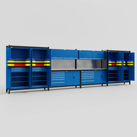M2222-2 Modular Work Bench - H2100mm x W7500mm