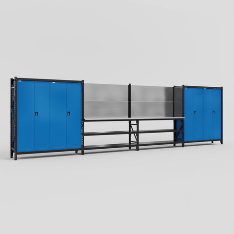 M2222 Modular Work Bench - H2100mm x W7500mm