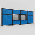 M2222 Modular Work Bench - H3100mm x W7500mm | Laminate WBT | Blue