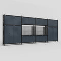 M2222 Modular Work Bench - H3100mm x W7500mm | Laminate WBT | Dark Grey