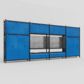 M2222 Modular Work Bench - H3100mm x W7500mm | Laminate WBT | Blue