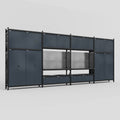 M2222 Modular Work Bench - H3100mm x W7500mm | Laminate WBT | Dark Grey