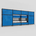 M2222 Modular Work Bench - H3100mm x W7500mm | Laminate WBT | Blue