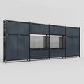 M2222 Modular Work Bench - H3100mm x W7500mm | Laminate WBT | Dark Grey