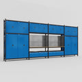 M2222 Modular Work Bench - H3100mm x W7500mm | MDF WBT | Blue