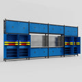 M2222 Modular Work Bench - H3100mm x W7500mm