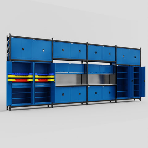 M2222 Modular Work Bench - H3100mm x W7500mm