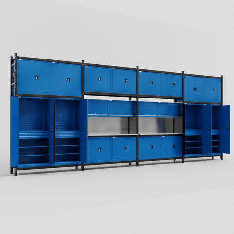 M2222 Modular Work Bench - H3100mm x W7500mm