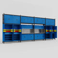 M2222 Modular Work Bench - H3100mm x W7500mm