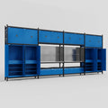 M2222 Modular Work Bench - H3100mm x W7500mm