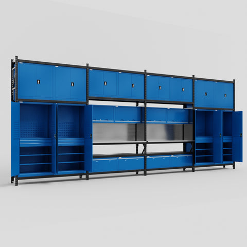 M2222 Modular Work Bench - H3100mm x W7500mm