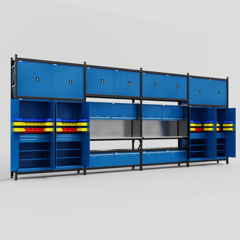 M2222 Modular Work Bench - H3100mm x W7500mm