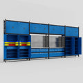 M2222 Modular Work Bench - H3100mm x W7500mm