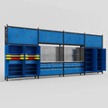 M2222 Modular Work Bench - H3100mm x W7500mm