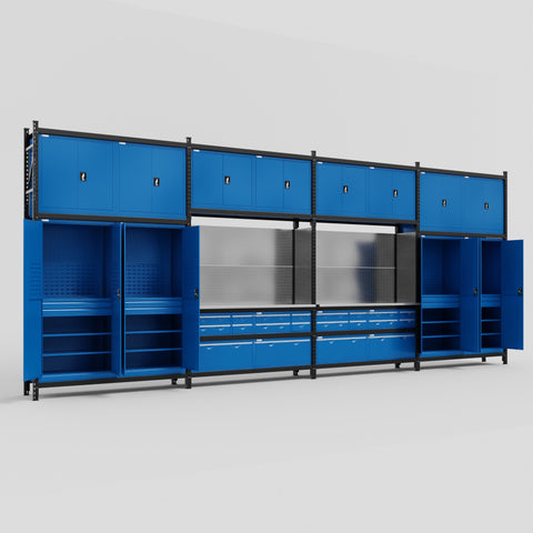M2222 Modular Work Bench - H3100mm x W7500mm