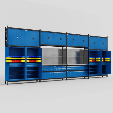 M2222 Modular Work Bench - H3100mm x W7500mm