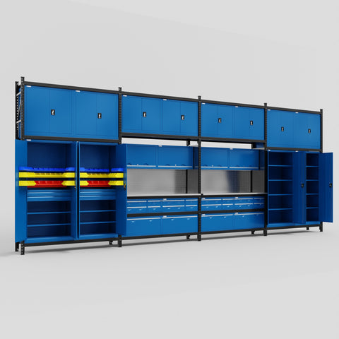 M2222 Modular Work Bench - H3100mm x W7500mm