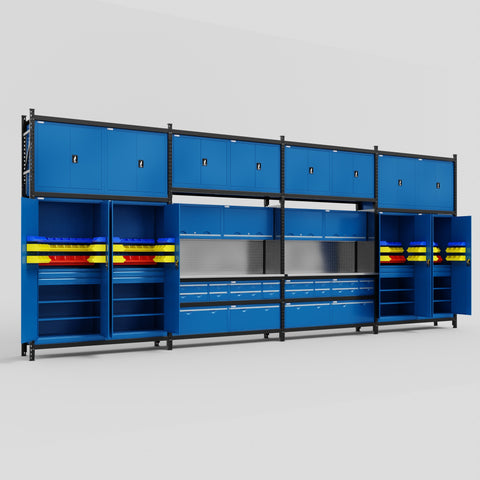 M2222 Modular Work Bench - H3100mm x W7500mm