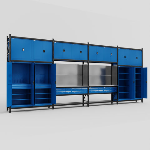 M2222 Modular Work Bench - H3100mm x W7500mm