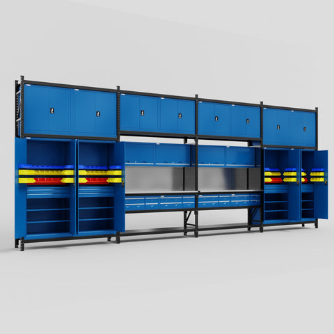 M2222 Modular Work Bench - H3100mm x W7500mm