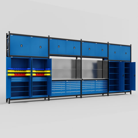 M2222 Modular Work Bench - H3100mm x W7500mm