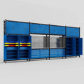 M2222 Modular Work Bench - H3100mm x W7500mm