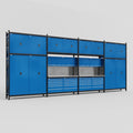 M2222 Modular Work Bench - H3100mm x W7500mm