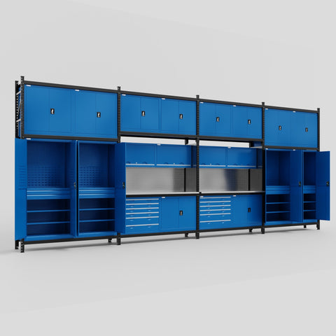 M2222-3C Modular Work Bench - H3100mm x W7500mm