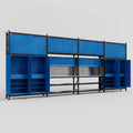 M2222 Modular Work Bench - H3100mm x W7500mm