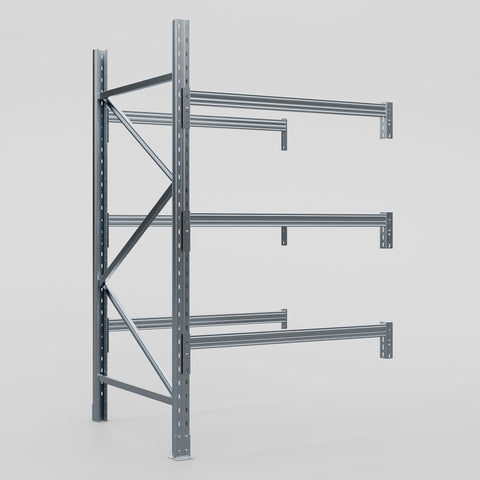 Pallet Racking Hot Dip Galvanised - H2438 x D1220mm - Add On Bay