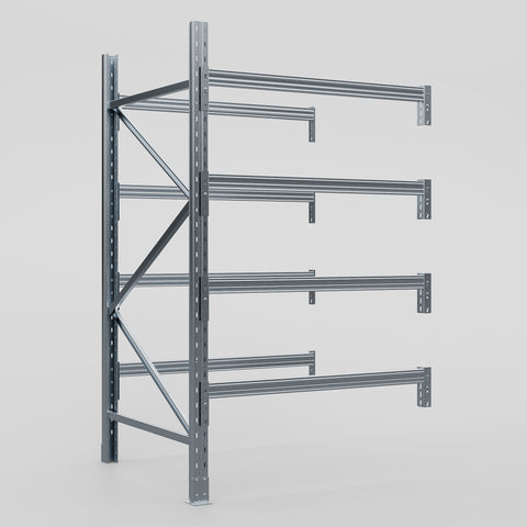 Pallet Racking Hot Dip Galvanised - H2438 x D1220mm - Add On Bay