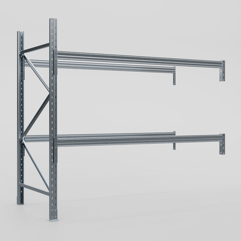 Pallet Racking Hot Dip Galvanised - H2438 x D1220mm - Add On Bay