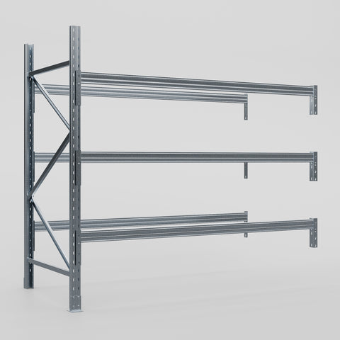 Pallet Racking Hot Dip Galvanised - H2438 x D1220mm - Add On Bay