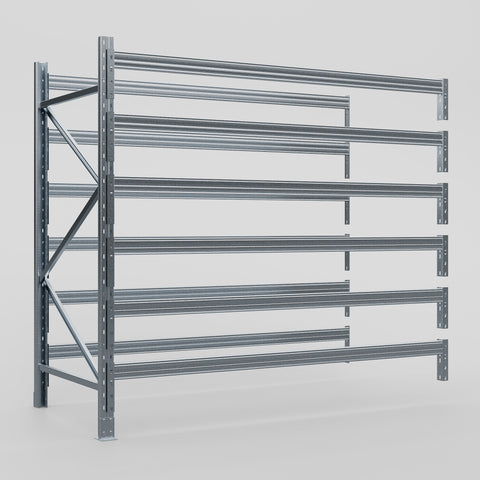 Pallet Racking Hot Dip Galvanised - H2438 x D1220mm - Add On Bay