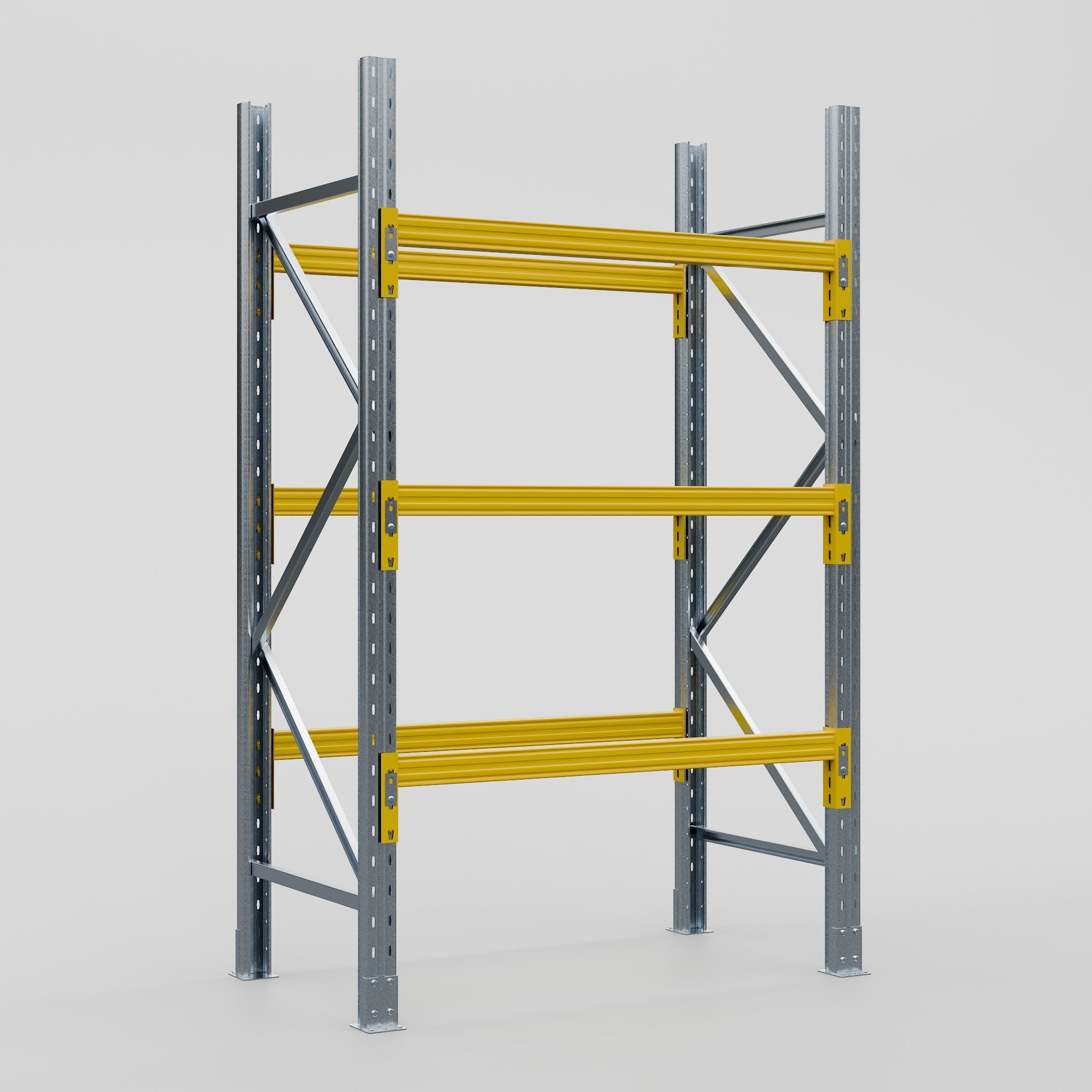 “drive-in racking system – heavy-duty 3000kg level... Steelspan Pallet Racking - H2438 x D838mm - Full Bay – Steelspan ...