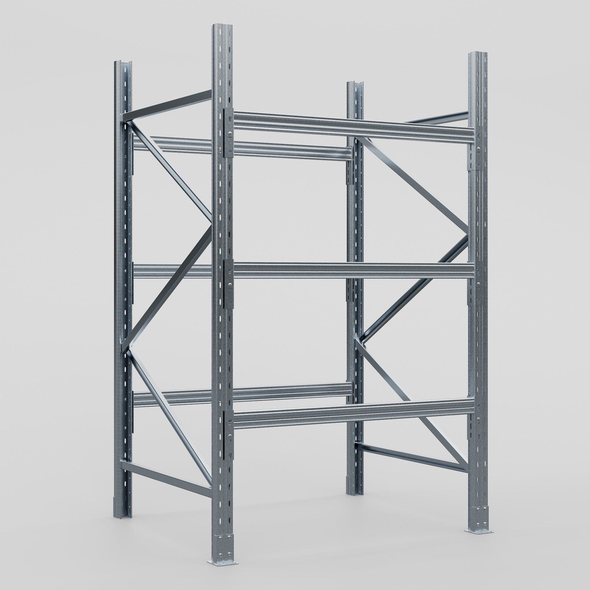 Pallet Racking Hot Dip Galvanised - H2438 x D1220mm - Full Bay ...