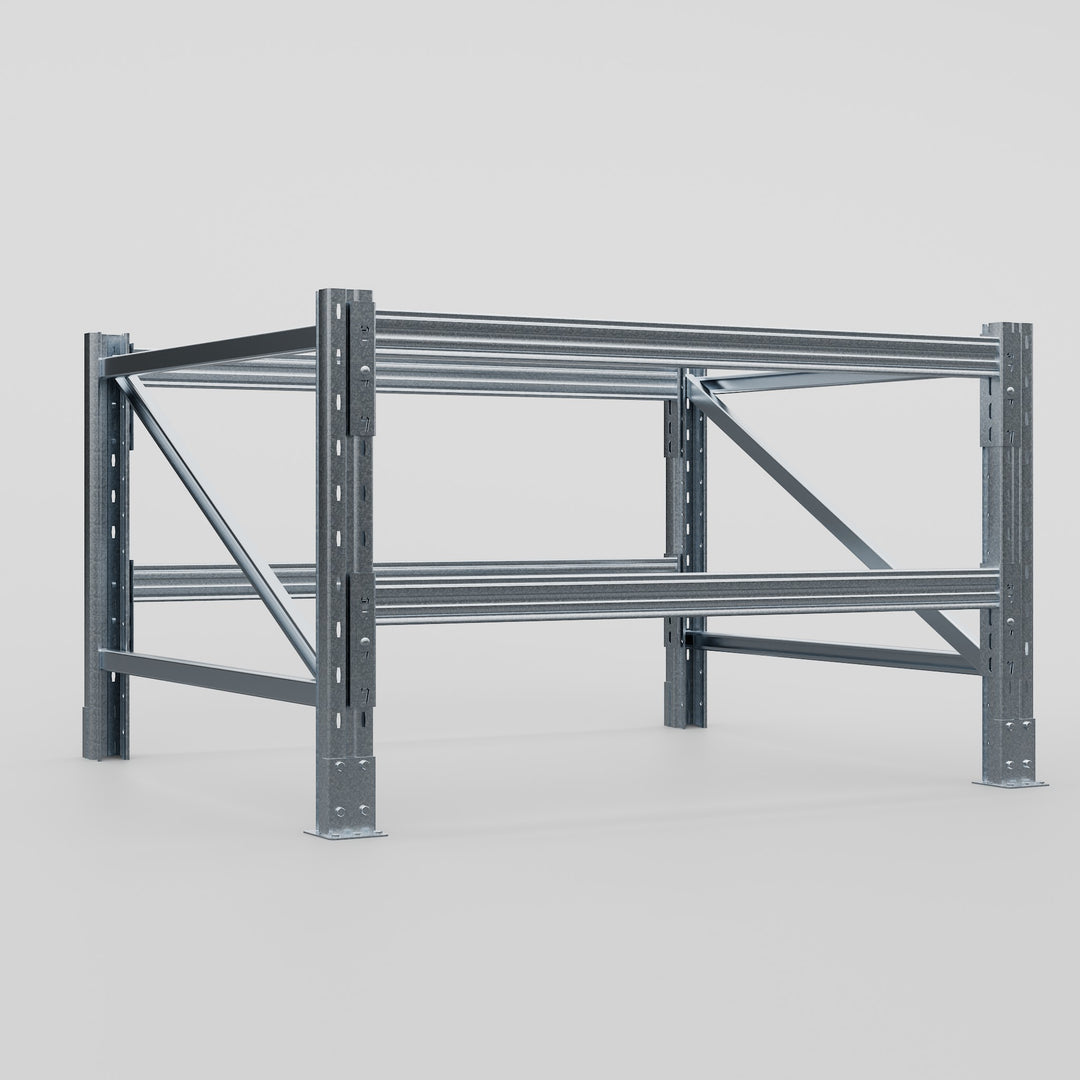 Hot Extruded Racking Pallet Racking Hot Dip Galvanised - H914 x D1220mm - Full Bay ...