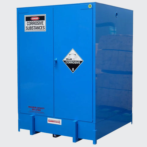 Steelspan - 850L - Large Capacity Corrosive Substance Storage Cabinet - Pallet Store