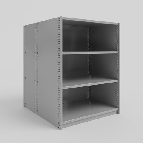 RUT Shelving - Double Sided - Full Bay: H1200 x W900 x D600/D400mm