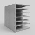 RUT Shelving - Double Sided - Add-On Bay: H1200 x W900 x D600/D600mm