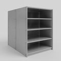 RUT Shelving - Double Sided - Full Bay: H1200 x W900 x D600/D600mm