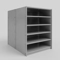 RUT Shelving - Double Sided - Full Bay: H1200 x W900 x D600/D600mm