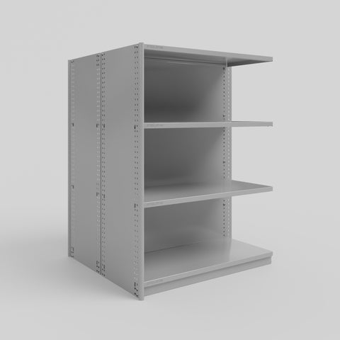 RUT Shelving - Double Sided - Add-On Bay: H1200 x W900 x D400/D400mm