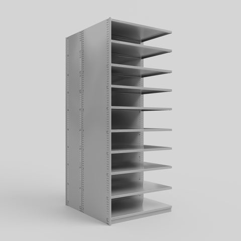 RUT Shelving - Double Sided - Add-On Bay: H2175 x W900 x D600/D400mm