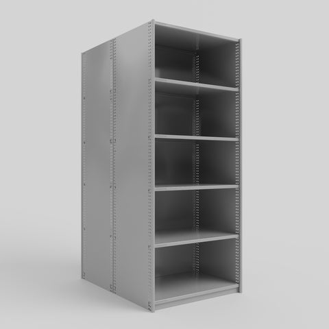 RUT Shelving - Double Sided - Full Bay: H2175 x W900 x D600/D600mm