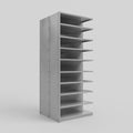 RUT Shelving - Double Sided - Add-On Bay: H2175 x W900 x D400/D400mm