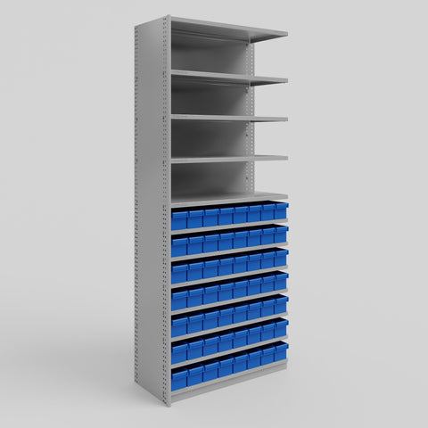 Small Parts Storage Shelving - Add-On Bay: H2175 x W900 x D400