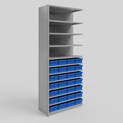 Small Parts Storage Shelving - Add-On Bay: H2175 x W900 x D400