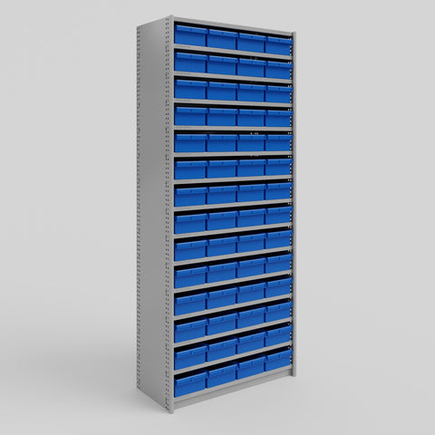 Small Parts Storage Shelving - Full Bay: H2175 x W900 x D400