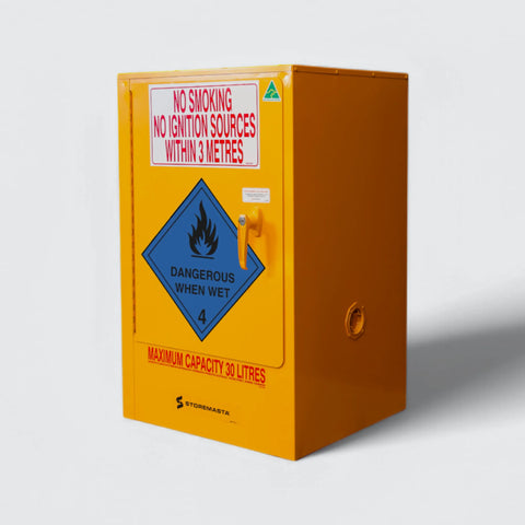 Steelspan - 30L -Dangerous When Wet Storage Cabinet